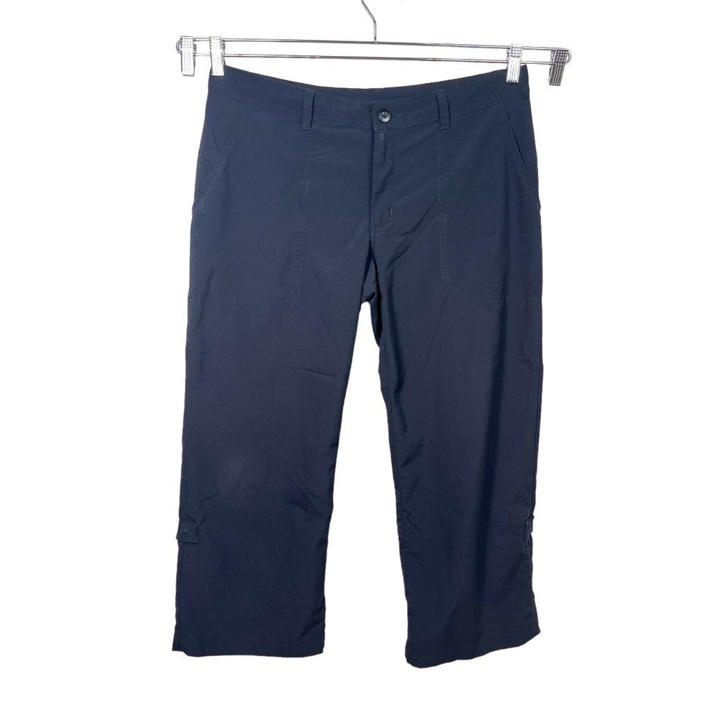Patagonia womens cropped wide leg roll tab‎ convertible hiking pants sz 12